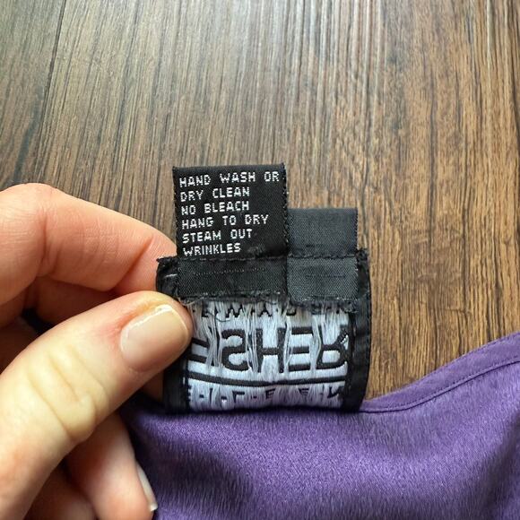 Eileen Fisher Vintage Purple Silk Blouse Women’s S/M Minimalist Top - Picture 6 of 8